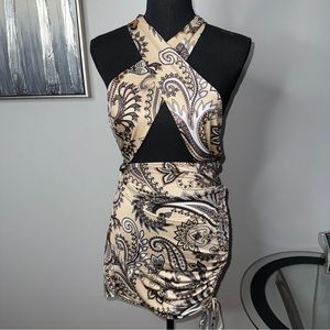 Printed Wrap Dress